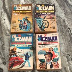 The IceMan set of 4 books. 1970s. #1#2#6#7.